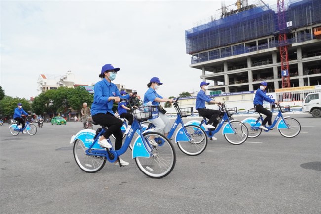 Thành phố Hải Dương: Khai trương dịch vụ xe đạp công cộng (12/5/2022)